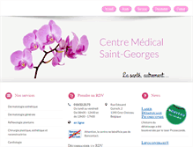 Tablet Screenshot of centre-medical-saint-georges.be